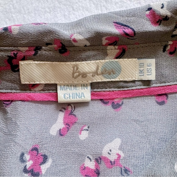 Boden Short Sleeve Button-up Blouse - Picture 6 of 6